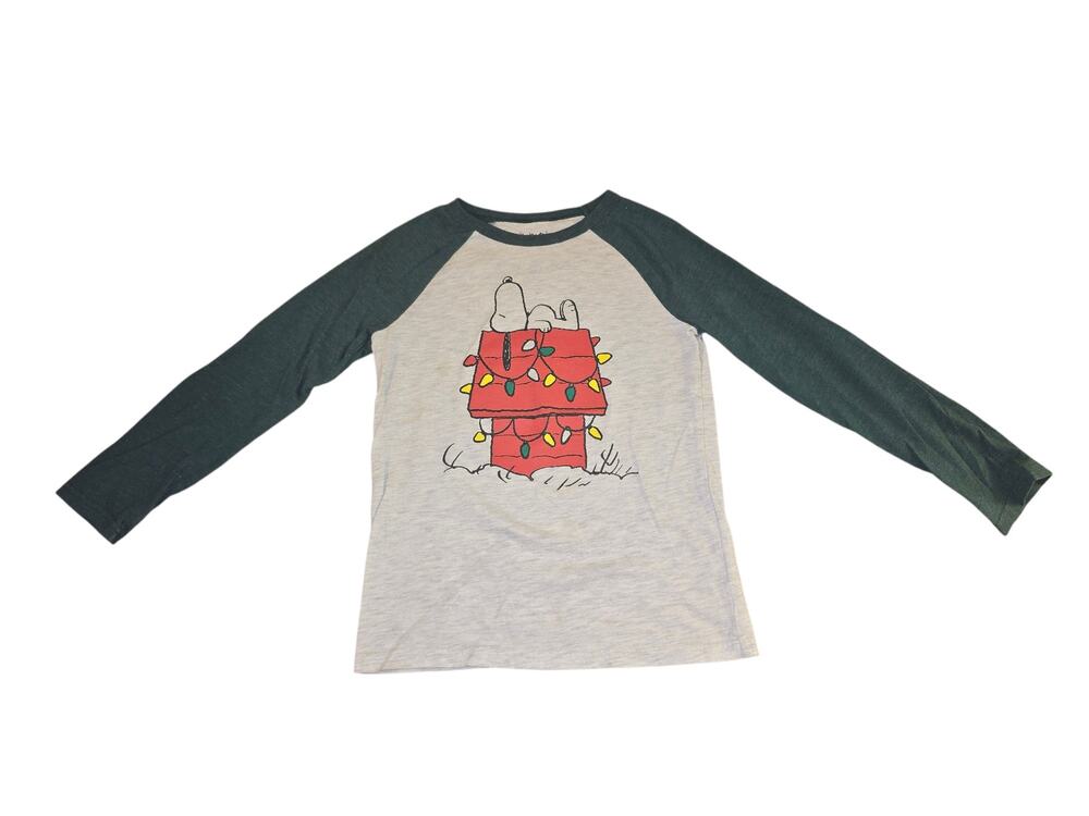 Pick 3 for $15 Jumping Beans Long Sleeve Raglan Shirt Holiday Snoopy 7